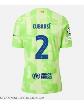 Barcelona Pau Cubarsi #2 Maglia Gara Terza Repliche 2024-25